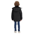 thumbnail image 3 of WenVen Boy's Puffer Jacket Thicken Winter Coat Windproof Winter Jacket Black 10/12, 3 of 11