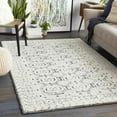 thumbnail image 3 of Mark&Day Wool Rugs, 8ft Round Hello Traditional Black Area Rug, Ivory Cream Black Carpet for Living Room, Bedroom or Kitchen (8' Round), 3 of 9