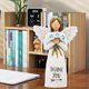 thumbnail image 2 of Figuras de resina Thank You Angel Statues de 13 cm con flores azules, 2 of 3