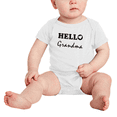 thumbnail image 2 of Hello Grandma Funny Baby Bodysuits Boy Girl Unisex, 2 of 5