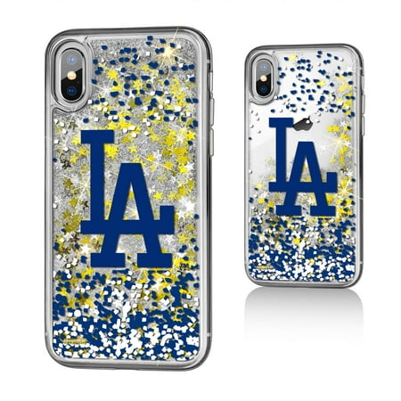 La Dodgers Mini - LA Dodgers Dodgers Confetti Glitter Case for iPhone X