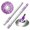 Purple allsteel exp, variant on Drying Rotating Floor Mop For Home Use Aesthetic Telescopic Handle Stainless Steels Disc Replaceable Pad