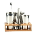 thumbnail image 1 of 11PCS Bartending Kit Cocktail Shaker Set with Wooden Stand Cocktail Blending Tool for Bar, 1 of 9
