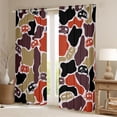 thumbnail image 2 of Castle Fairy Camo Camper Pattern Black Out Curtains for Teens, Camouflage Art Curtains Pack of 2 (42x63 Each) for Bedroom, Red Black, 2 of 6