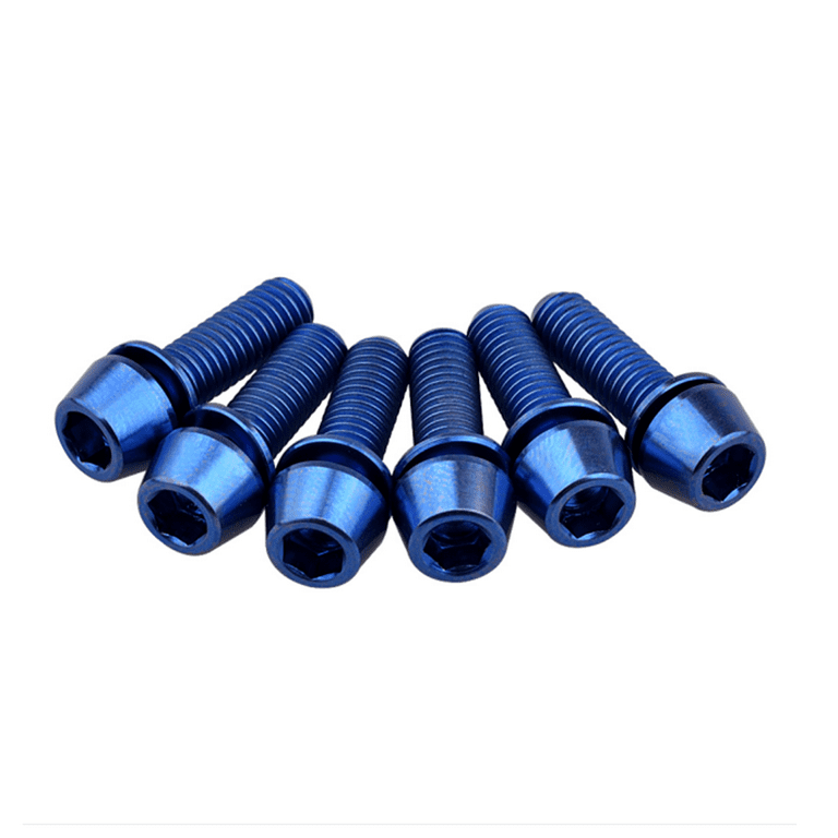 Titanium Hex Allen Bolts With Washers Cap Head Screw M5x16/18/20mm for Bike Stem
