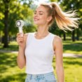 thumbnail image 3 of THOPBPRK Handheld Fan Powerful Portable Personal Air Blower with EnergyEfficient Motor for Outdoor Camping Sports Travel Summer , White, 3 of 6