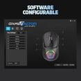 thumbnail image 5 of GAME FACTOR MOW700-BK Mouse Inalámbrico Gaming, Multiconectividad 2.4GHz y Bluetooth, Sensor Pixart 3395, 26,000 dpi, RGB, Carcasas Intercambiables, Batería Recargable, Compatible con PC y Laptops, 5 of 5