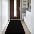 thumbnail image 4 of Carpet Runner, 24" x 71" Rubber Backing Hallways Area Rugs Commercial Entrance Mat Indoor Outdoor Floor Mat with Non- for Kitchen Balconies Living Room Dining Room Decks Patio (Black), 4 of 6