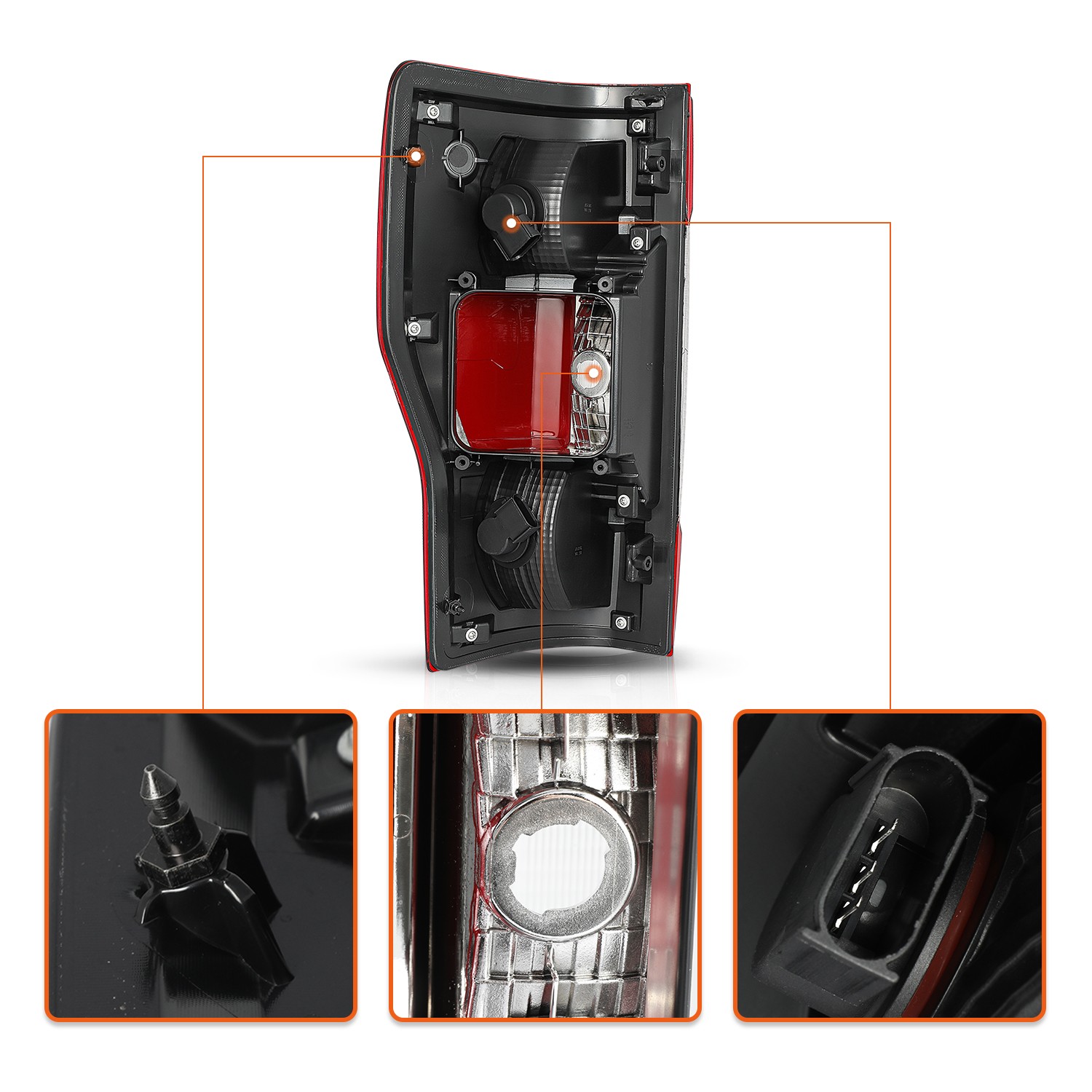 For 2017-2019 Ford F250 SuperDuty Halogen w/Blind Spot BSD Tail Light Passenger