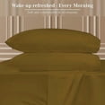 thumbnail image 3 of 100% Pure Egyptian Cotton 800 Thread Count Sheet Set, 4 Pc Set, Sateen Weave, Hotel Collection Soft Luxury Bedding, Fits Upto 21" Inch Deep Pocket (Taupe Solid, King Size), 3 of 5