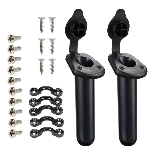 Soporte para caña de pescar para Kayak, soportes para caña de barco y tapa, accesorio profesional duradero para aparejos de pesca, herramienta para shamjiam Soporte para caña de pescar para kayak