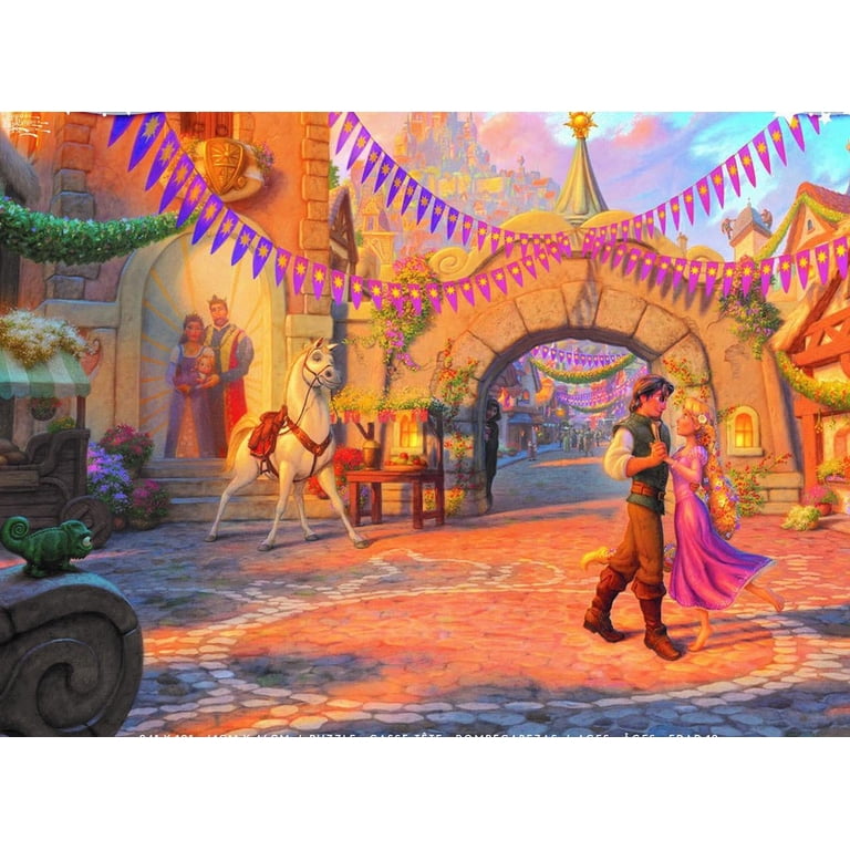 Ceaco - Thomas Kinkade Disney Tangled - Rapunzel in Courtyard