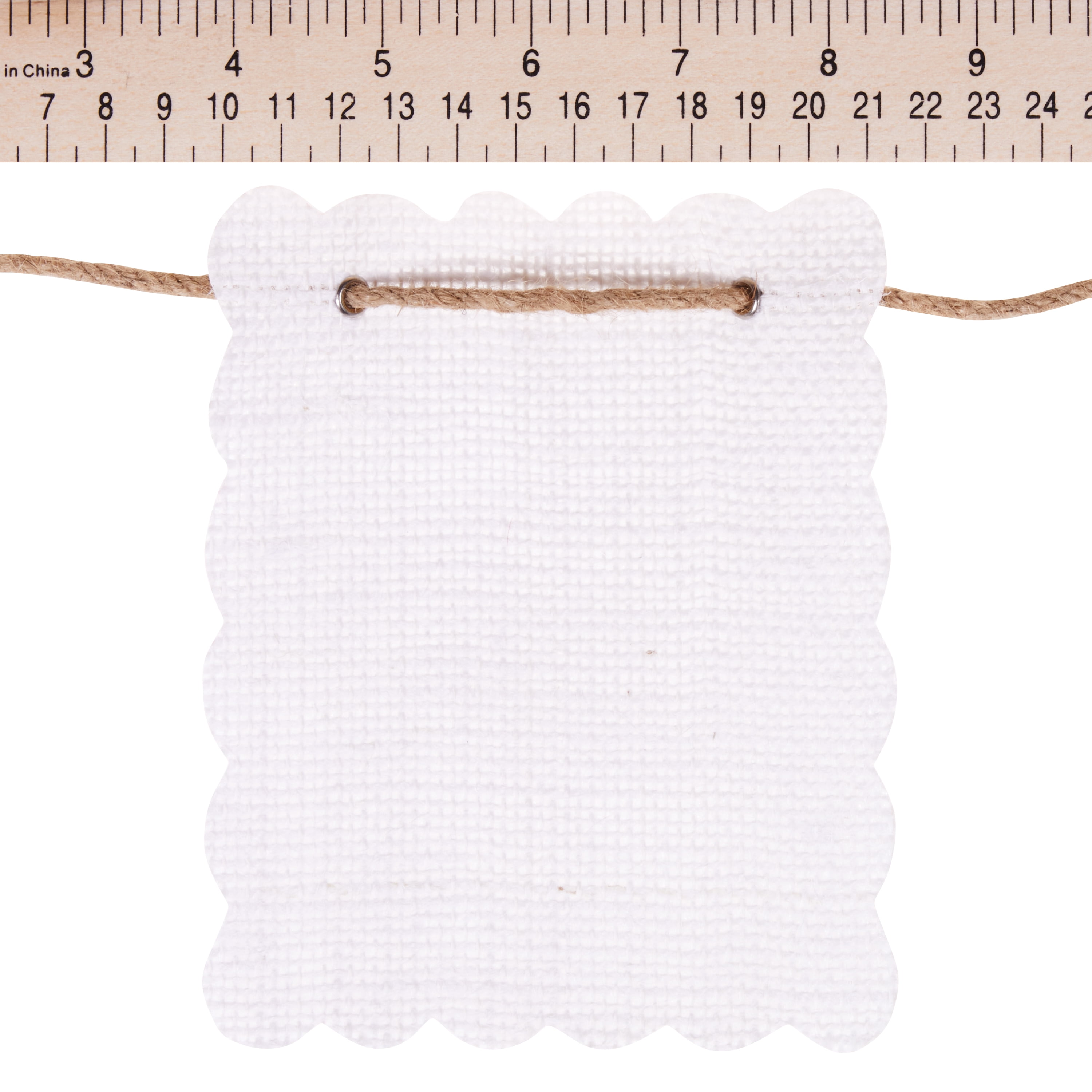 Love, Laugh, Craft White Party Banners, Ribbon, 15 Count 0.12" x 5.75"