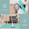 thumbnail image 6 of Turquoise Geometric Quatrefoil Pattern Kitchen Rugs Sets Of 3,Kitchen Runner Rugs Non Skid Washable,Decorative Kitchen Floor Mats for Kitchen,Sink,Laundry,17"x30"+ 17"x47" + 17"x59", 6 of 6