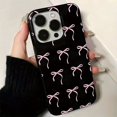 thumbnail image 4 of Full Screen Pink Silk Ribbon Phone Case Compatible for Iphone 13 Pro MAX 12 11 X XR XS Max 15 14 13 12 11 Soft Protective Cover Fashion Shockproof Casing, 4 of 5