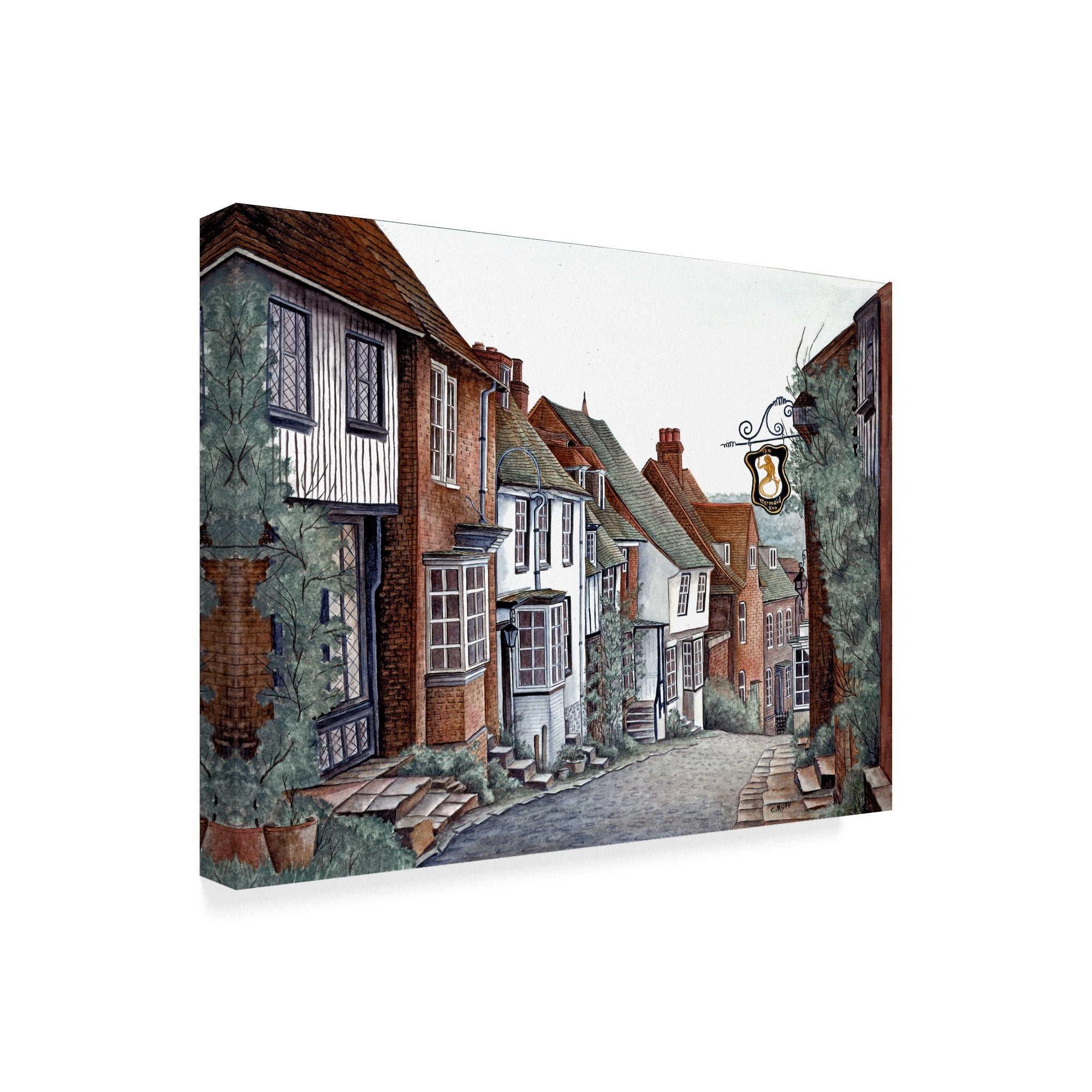 Trademark Fine Art 'Rye, England' Canvas Art by Carol J Rupp