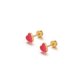 thumbnail image 1 of Qarigey 2 uds. de tornillo para mujer, pendientes de acero a la moda con temperamento de corazón exquisito Multicolor, regalo de joyería de Ropa, zapatos y accesorios Miscelánea Rojo Qarigey AP017353-02, 1 of 6