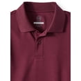 thumbnail image 2 of Wonder Nation Boys School Uniform Short Sleeve Performance Polo Shirt, 2-Pack Value Bundle, Sizes 4-18 & Husky, 2 of 5