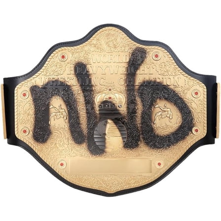 NWO Big Gold Wrestling Championship Title Belt Replica - Adult Size