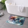 thumbnail image 7 of Non Slip Door Mat, Ink Style Wave Dragon Fast Drying Bath Tub Mats, Absorbent Bathroom Rugs Entrance Welcome Mat, Bath MatS for Tub, Floor, Home, Kitchen, Hotel,16x24in, 7 of 7