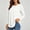 #09 White, variant on Aloohaidyvio Womens Long Sleeve Tops Lightweight Basic Tee Fall Soft Crewneck Shirts