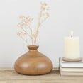 thumbnail image 3 of Creative Co-Op Decorative Paulownia Wood Vase, Walnut Finish, 3 of 7