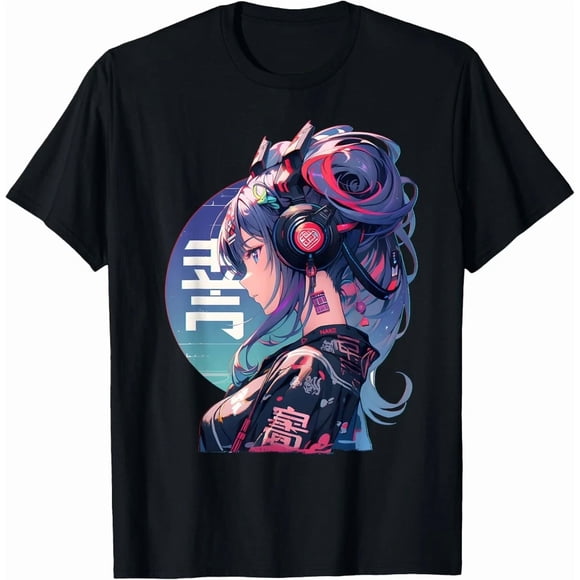 Manga Anime Aesthetic Cyberpunk Techwear Harajuku Style Unisex T-Shirt S-5XL Z675