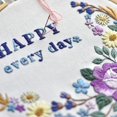 thumbnail image 3 of Coofit Embroidery Kit Floral Letters DIY Stitch Kit Cross Stitch Kit Handmade Craft, 3 of 6