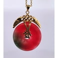 thumbnail image 3 of Red Jade Carnelian Wealth Gold Necklace, 3 of 7