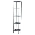 thumbnail image 1 of Design Ideas MeshWorks 5 Tier Metal Storage Shelving Unit Tower, Black, 1 of 8