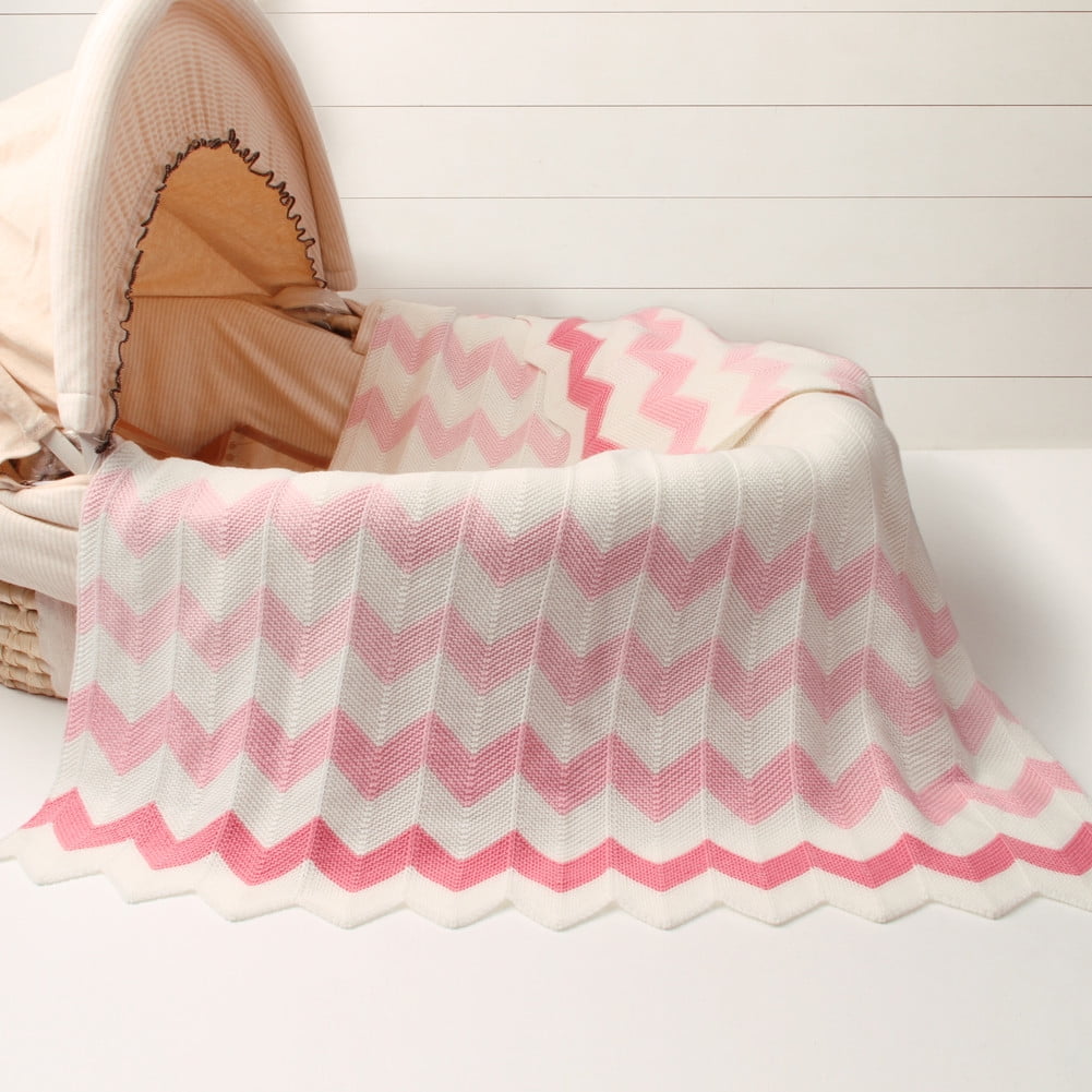 pink knitted blanket baby