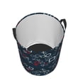 thumbnail image 3 of Goofa Navy Blue Geometric Printed Circular Hamper,Laundry Basket with Handles,Storage Baskets Foldable,Large Capacity Laundry Hamper-Medium, 3 of 8