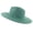 Green, variant on Wide Brim Suede Fedora Hats Unisex Classic Panama Hat Solid Retro Fedora