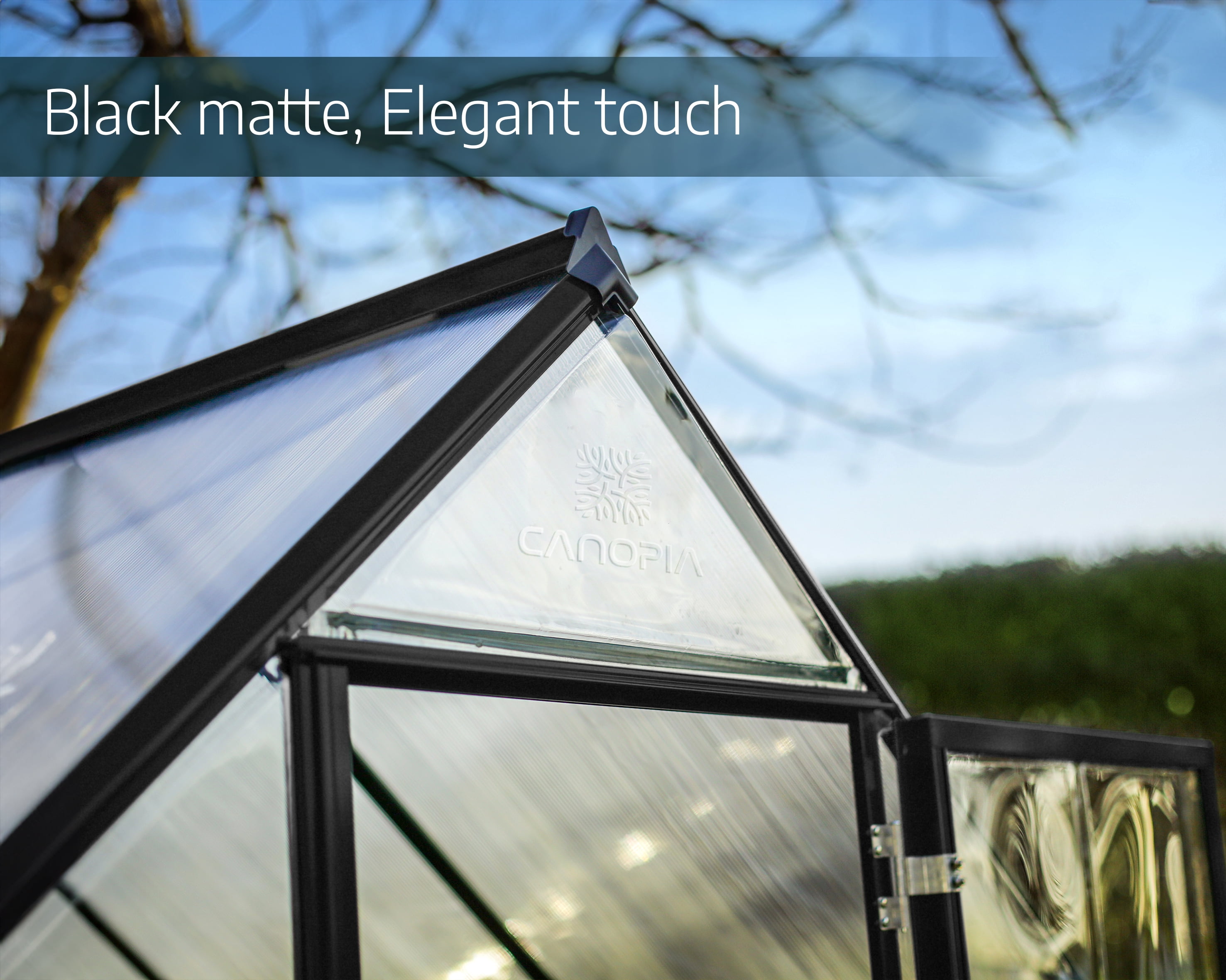 Palram - Canopia Hybrid 6' x 8' Greenhouse - Black