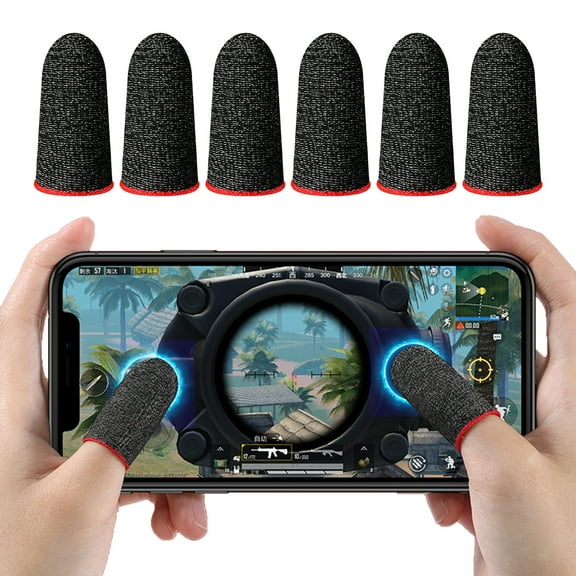 Soumake Game Finger Sleeves Ultra Thin High Precise Sensitive Anti-slip Enhance Gaming Experience Finger Gloves
