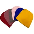 thumbnail image 5 of Daily Knited Plain Beanie - Stay Warm Stylish Stretchy Soft Beanie Hats for Men and Women, 8 inch, Purple, 5 of 7