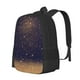 thumbnail image 1 of Disketp Gold Black Glitter Mochila Minimalista de Gran Capacidad, Mochila de Viaje para Escuela, Trabajo o Uso Diario, 1 of 6