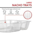 thumbnail image 3 of Bandejas de plástico para nachos de 22 oz (paquete de 25). Bandeja grande desechable para nachos y salsa de queso, artículos para puestos de comida, refrigerios infantiles para noches de cine,, 3 of 7
