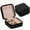 Black, variant on ZTTD Mini Travel Jewelry Box for Women Girl Leather Gift Display Jewellery Case Earrings Ring Necklace Jewelry Storage Organizer