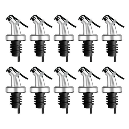 

10pcs Oil Stopper Press Sauce Bottle Nozzle Wine Pourer Mouth Kitchen Accessories