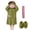 Dark Green, variant on Funny Big Mouth Monster Hooded Jumpsuit Pajamas with Hair Styling Comb and Shoes for Adult, Novelty Plush Sleepwear Loungewear Outfit for Costume Parties and Relaxing Home