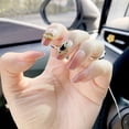 thumbnail image 3 of Women Artificial Nails Rhinestone 72PCS Fake Nail with DIY Nail Tools for Girls, 3 of 8
