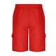 thumbnail image 5 of pstuiky Pantalones cortos para hombre, Pantalones cortos casuales de color sólido con cintura elástica y cordón transpirable para hombre Pantalones cortos para correr para hombre, 5 of 6
