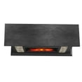 thumbnail image 5 of FESTIVO 50" Freestanding Electric Fireplace - No Assembly Required - Deep Dark Brown, 5 of 6