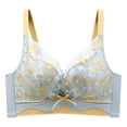 thumbnail image 1 of Abcnature Full Coverage Bras for Women Lace Embroidered Glossy Comfortable Breathable Bras Underwear no Rims, 1 of 2
