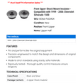 thumbnail image 2 of Front Upper Shock Mount Insulator - Compatible with 1999 - 2006 Chevy Silverado 1500 2000 2001 2002 2003 2004 2005, 2 of 2