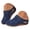 Blue, variant on Platform Clogs for Women Fashion Closed Toe Mules Shoes Comfortable Non Slip Wedge Orthopedic Sandals Dressy Summer Beach Vacation Slippers with Arch Support (Beige,9.5)