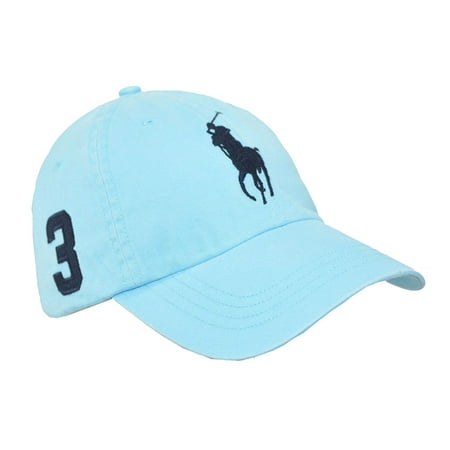 Pole Hat - Polo Ralph Lauren Women's Big Pony Baseball Hat Cap-Blue Water-One Size