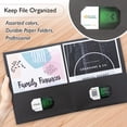 thumbnail image 4 of BAZIC 2 Pockets Paper Folder, Premium Leatherette Portfolio, Letter Size Folder, 25-Count, 4 of 6
