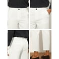 thumbnail image 6 of Lars Amadeus Men's Casual Solid Color Flat Front Cropped Ankle-Length Dress Pants, 6 of 6